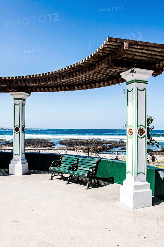 Plaza Slava, at Cavancha Beach (Playa Cavancha). Iquique, Tarapaca Region, Chile