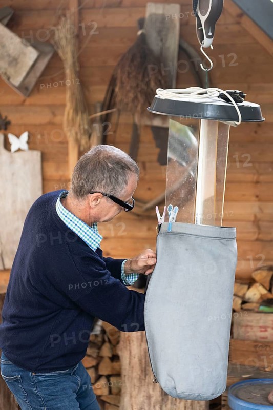 Live light trap for insects and bats, Brandenburg, Germany