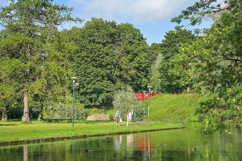 Snelli Tiik, pond in Dompark Toompark, Tallinn, Estonia