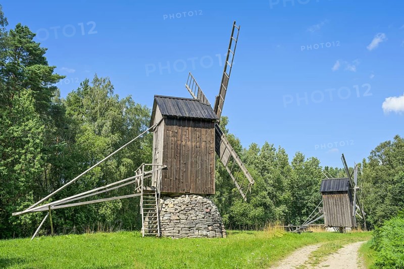 Windmill, Estonian Open Air Museum, Rocco al Mare, Tallinn, Estonia