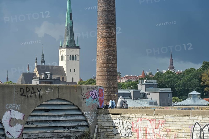 Tallinna Linnahall, former hall, sports complex from the Soviet era, ruins, Tallinn, Estonia