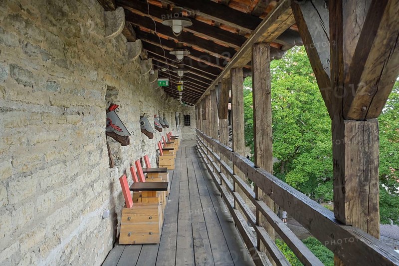 City wall, Kiek in de Kök Museum and Bastion, Old Town, Tallinn, Estonia