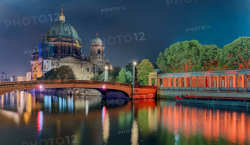 Festival of Lights Berlin 2021 Cathedral with Museum Island Berlin Germany