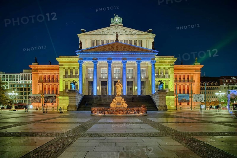 Schauspielhaus am Gendarmenmarkt Berlin illuminates Festival of Lights Berlin Germany
