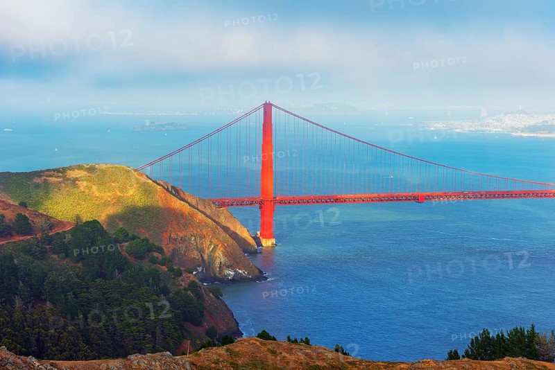 View of Golden Gate Bridge, San Francisco, California, USA