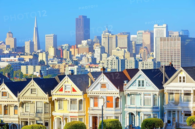The Painted Ladies, Alamo Square, San Francisco, California, USA