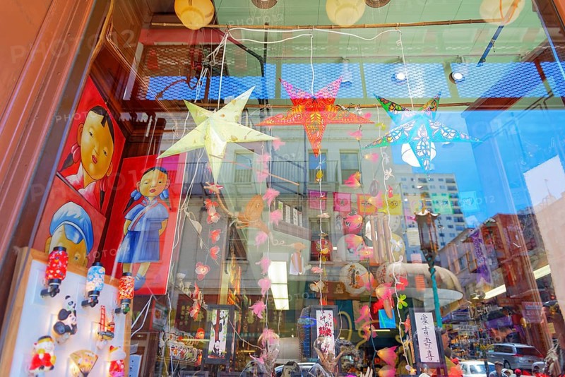 Chinatown shop window, San Francisco, California, USA