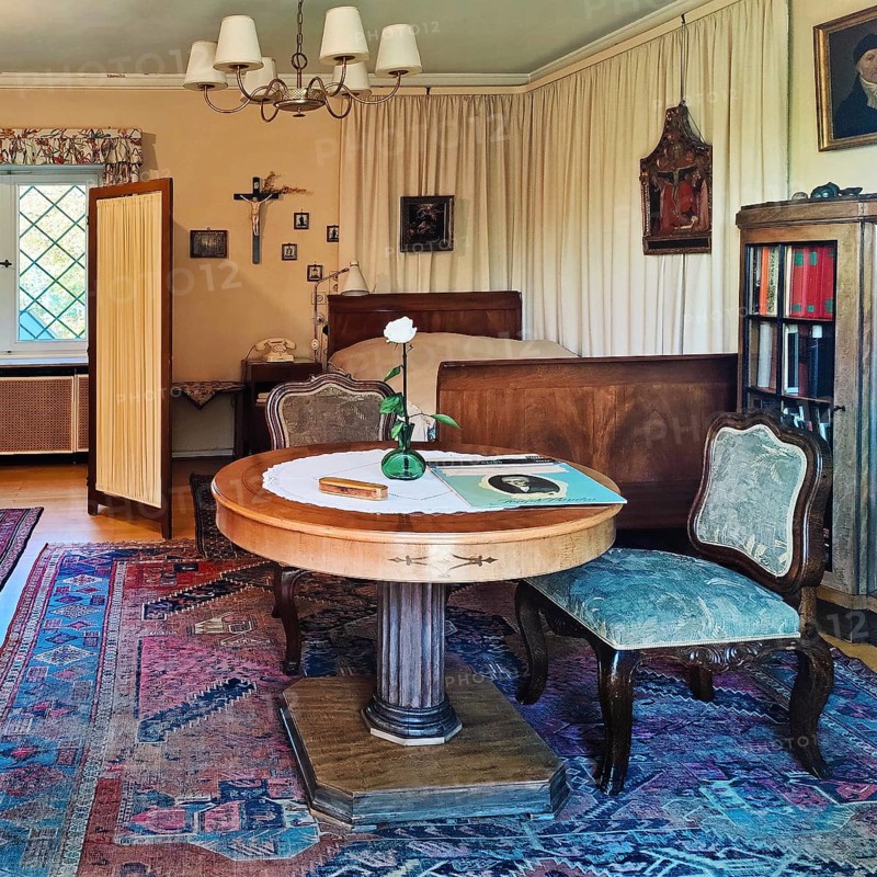 Konrad Adenauer's home, death room, Stiftung Bundeskanzler-Adenauer-Haus, Rhöndorf, Bad Honnef, North Rhine-Westphalia, Germany