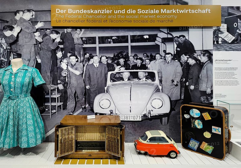 Exhibition on the life of Konrad Adenauer at the Federal Chancellor Adenauer House Foundation, Rhöndorf, Bad Honnef, North Rhine-Westphalia, Germany