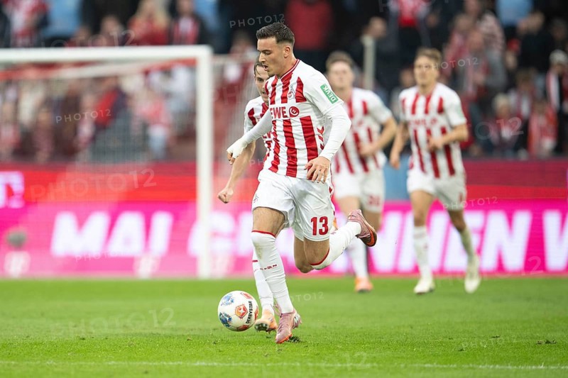 Said el Mala (1.FC Cologne, Midfield, #13) COLOGNE, Germany - OCTOBER 18: During the Bundesliga match between FC Cologne vs. FC Augsburg at Rheinenergie-Stadion on matchday 8 of the 1. Bundesliga on October 18, 2025 in Cologne, Germany. DFL REGULATIONS PROHIBIT ANY USE OF PHOTOGRAPHS AS IMAGE SEQUENCES AND/OR QUASI-VIDEO, Rheinenergie-Stadion, Cologne, North Rhine-Westphalia, Germany