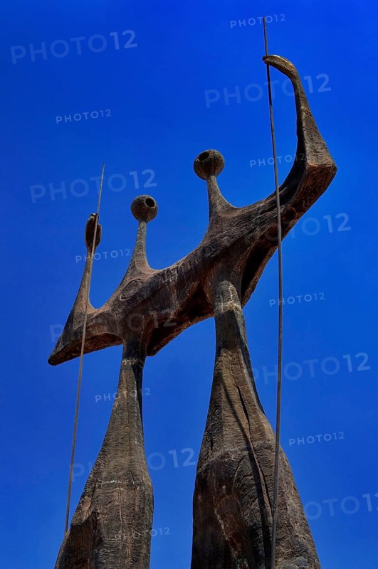 Os Candangos sculpture, Bruno Giorgi, Brasilia, DF, Brazil