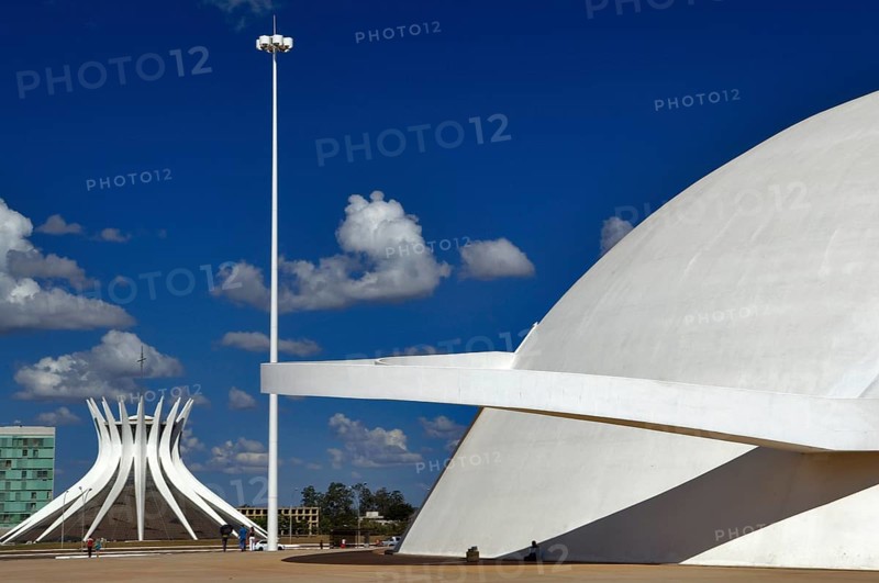 Honestino Guimarães Museum and Catedral de Brasília, Brasilia, DF, Brazil