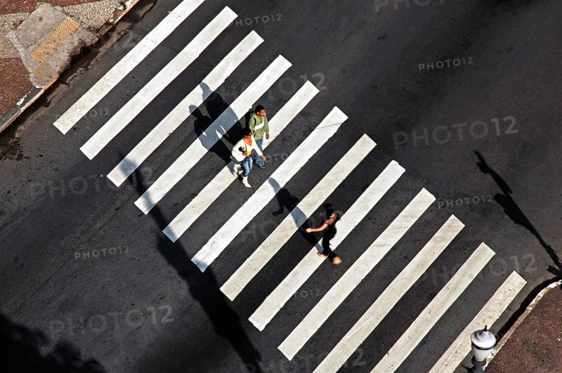 Pedestrians crossing, Avenue São João, São Paulo, Brazil
