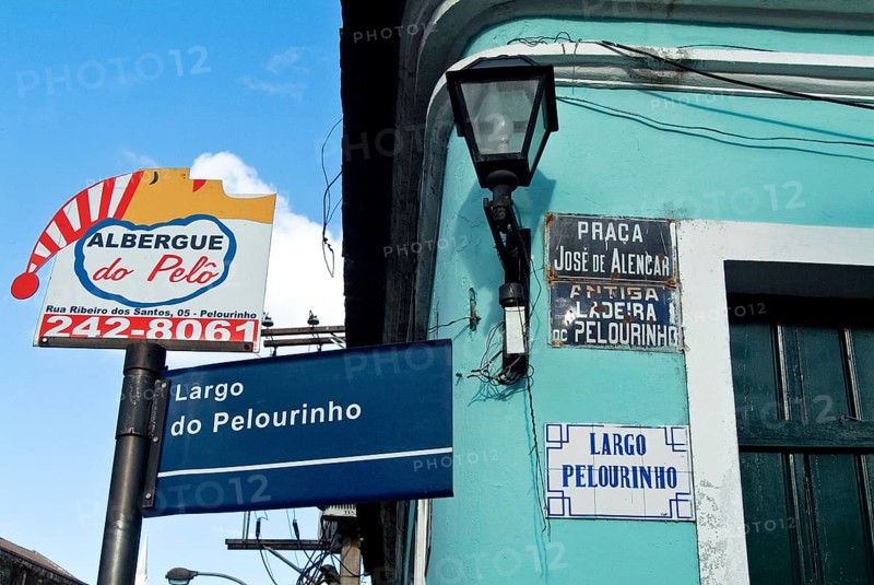 Plate, Houses, Largo do Pelourinho, Salvador, Bahia, Brazil