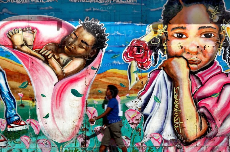 Grafite, Praça da Sé, Salvador, Bahia, Brazil