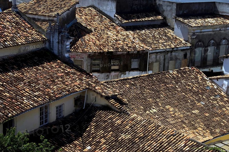Roofs, Pelourinho, Salvador, Bahia, Brazil