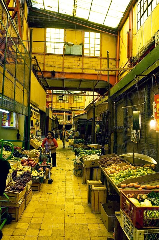 Cardonal Market, Barrio de Amendral, Valparaiso, Chile