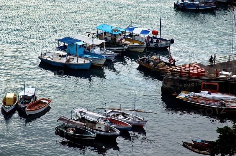 Boats, Baia de Todos os Santos, Salvador, Bahia, Brazil