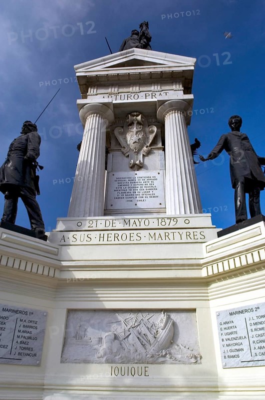 Arturo Prat Monument, Plaza Cotomayor, Valparaiso, Chile