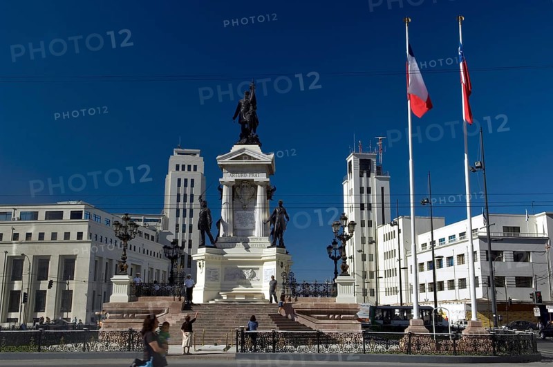 Arturo Prat Monument, Plaza Cotomayor, Valparaiso, Chile