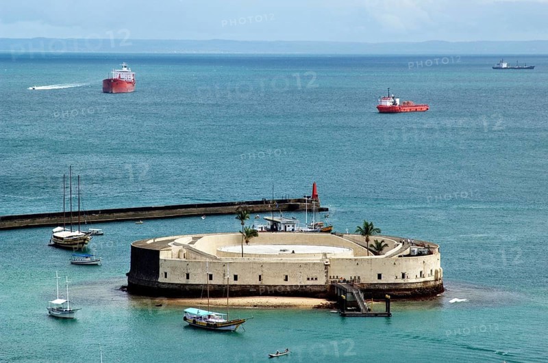 Fort de São Marcelo, Baia de Todos os Santos, Salvador, Bahia, Brazil