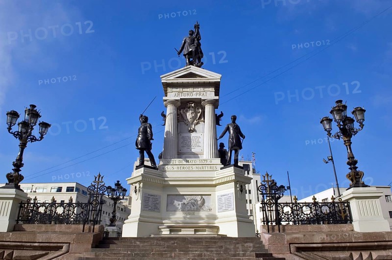 Arturo Prat Monument, Cotomayor Square, Valparaiso, Chile