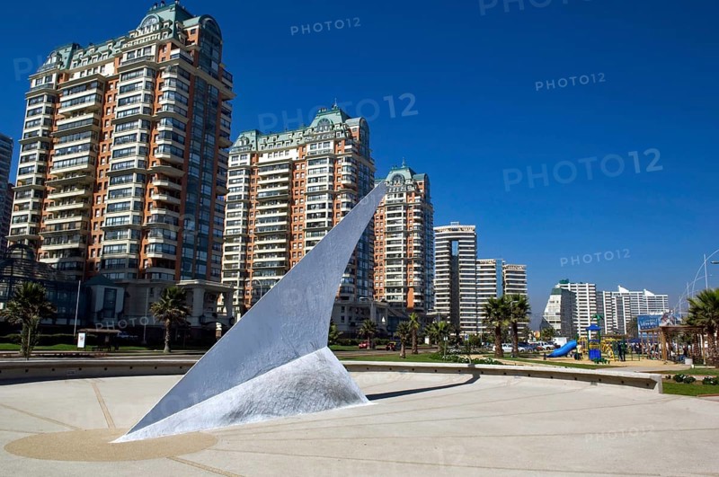 San Martin Avenue, El Sol Beach, Viña Del Mar, Chile