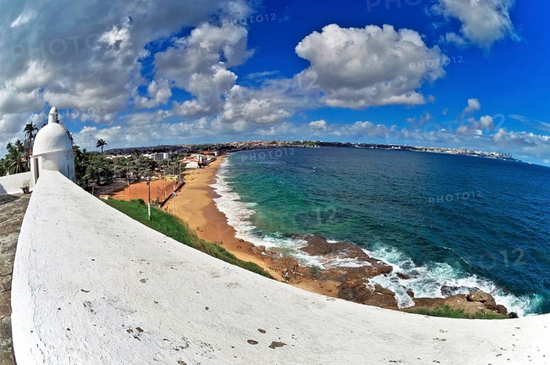 Fort of Monte Serrat (São Felipe), Todos os Santos Bay, Salvador, Bahia, Brazil