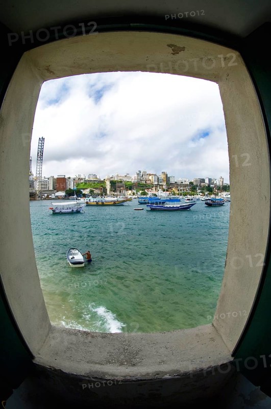 São Marcelo and Nossa Senhora do Pópulo Fort, Salvador, Bahia, Brazil
