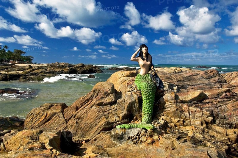 Mermaid, Itapuã Beach, Salvador, Bahia, Brazil