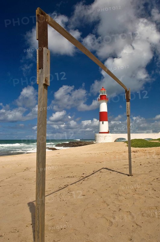 Itapuã Lighthouse, Itapuã Beach, Salvador, Bahia, Brazil