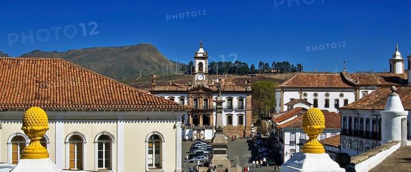 Tiradentes Square, Inconfidência Museum, Ouro Preto, Minas Gerais, Brazil