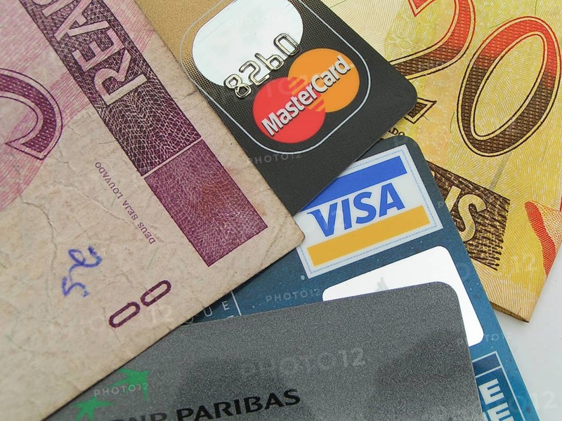 Money, credit card, São Paulo, Brazil