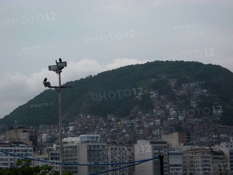 Slums, hill, City, Rio de Janeiro, Brazil