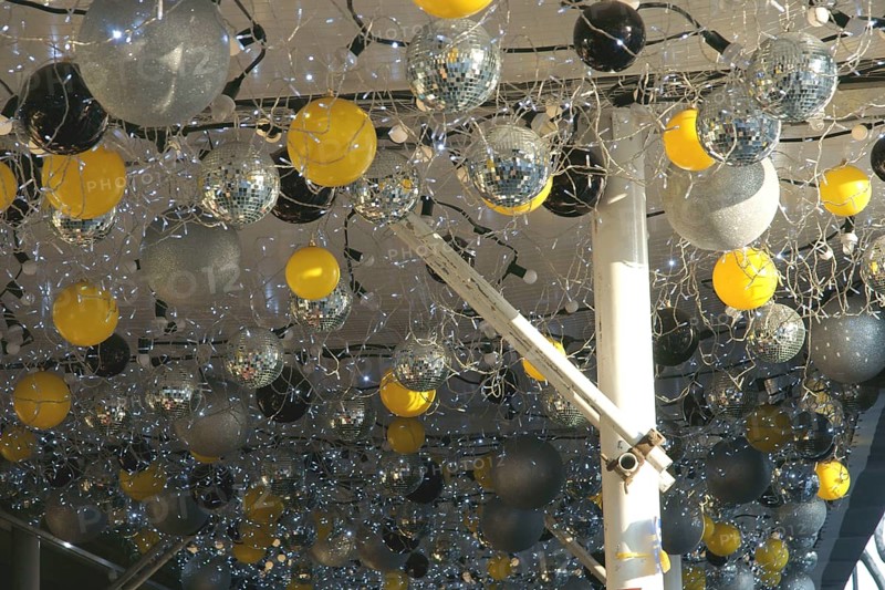 Decorations, Printemps, Boulevard Haussmann - 75008, (75), Paris, France
