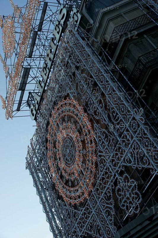 Detail of Decoration, Galeries Lafayette Haussmann, Boulevard Haussmann - 75008, (75), Paris, France