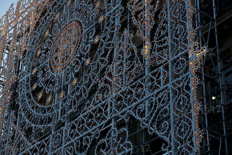 Detail of Decoration, Galeries Lafayette Haussmann, Boulevard Haussmann - 75008, (75), Paris, France