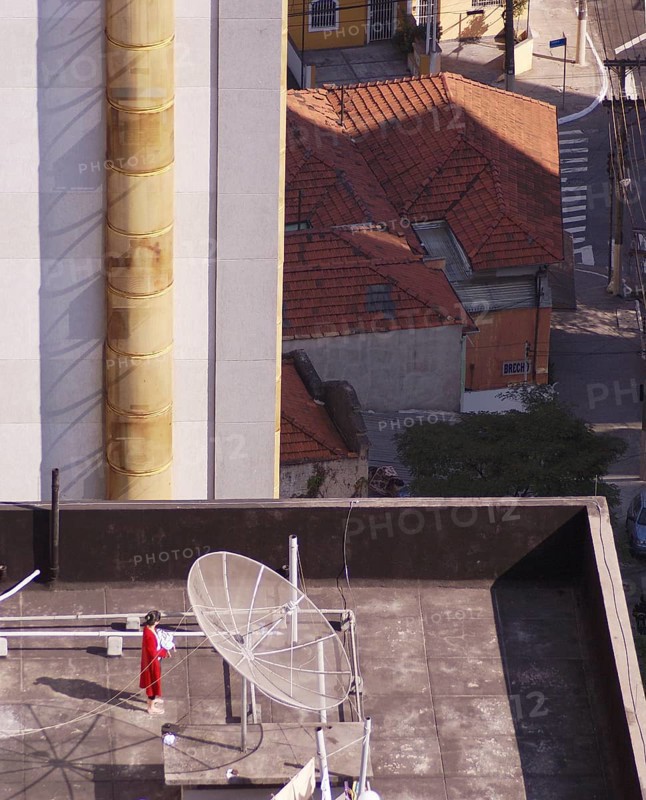 Satellite dish, City, São Paulo, Brazil
