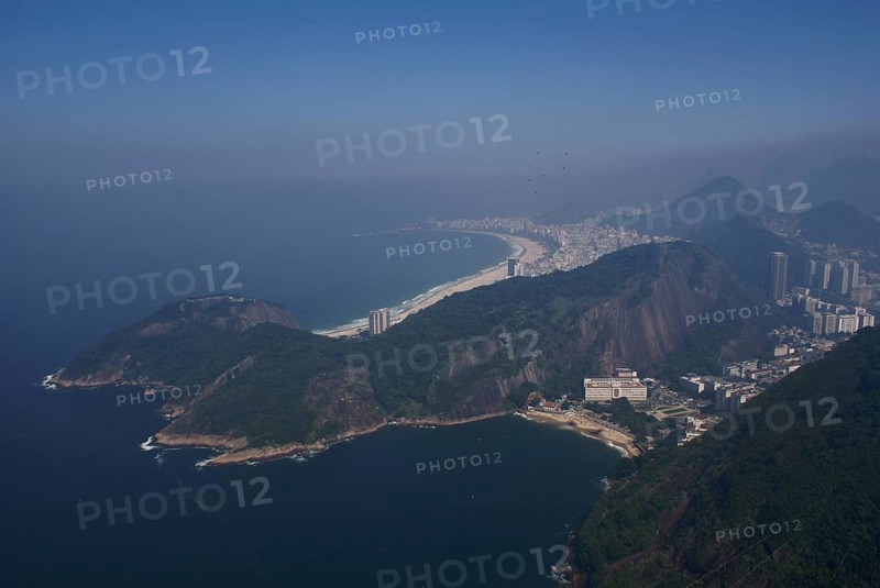 Bread Sugar, View on Copacabana, Red Beach, Leme, City, Rio de Janeiro, Brazil