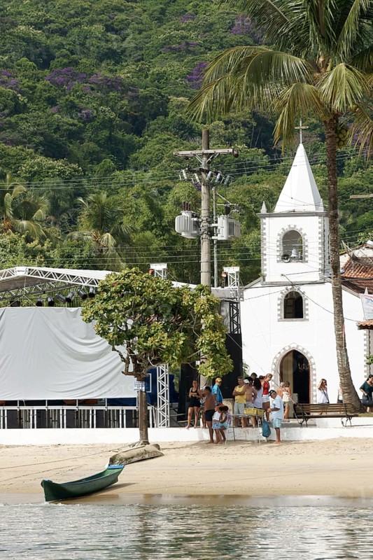 Church, Boats, Ilha Grande, Rio de Janeiro, Brazil