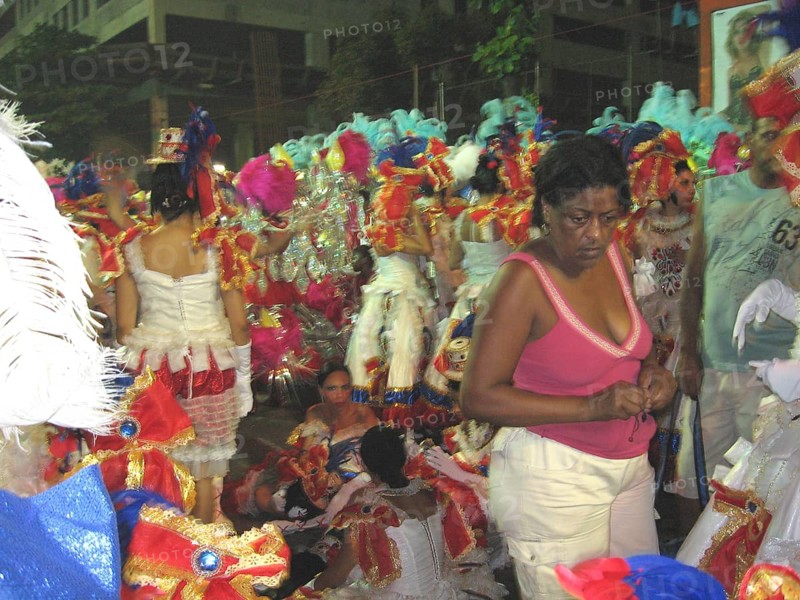 Moulin Rouge Ballerinas, Concentration of the School of Samba Grande Rio, Carnival 2009, Rio de Janeiro, Brazil