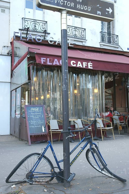 Bicycle Broken, Paved, Paris, France