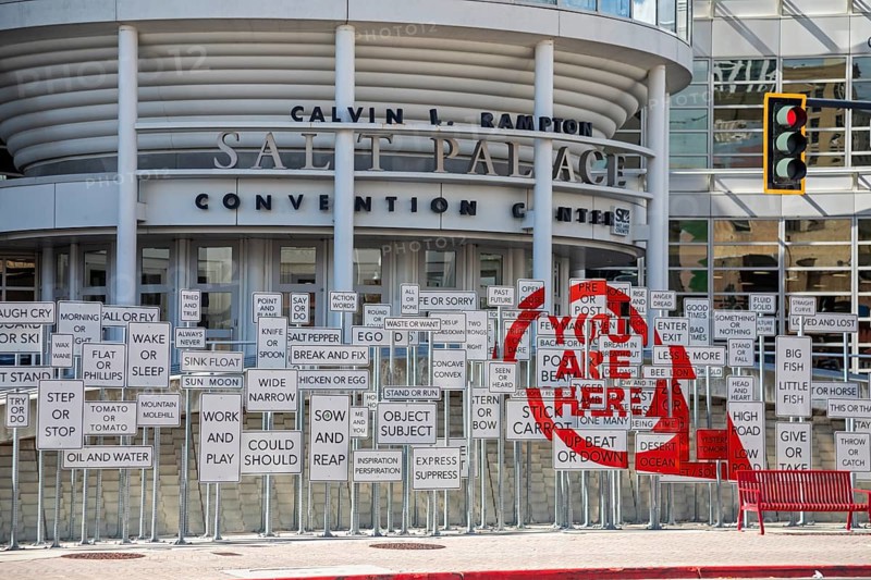 Salt Lake City, Utah - The Salt Lake City convention center. Officially the Calvin L. Rampton Salt Palace Convention Center, its is commonly called the Salt Palace