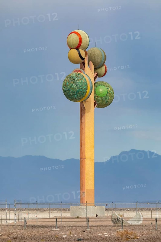 Wendover, Utah - Metaphor: The Tree of Utah, a sculpture sometimes called the Tree of Life. The tree was planted along Interstate 80 by Swedish artist Karl Momen