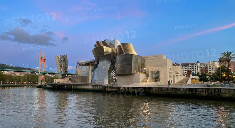 Bilbao, Spain, October 23, 2025: Guggenheim Museum of modern and contemporary art in Bilbao, Spain