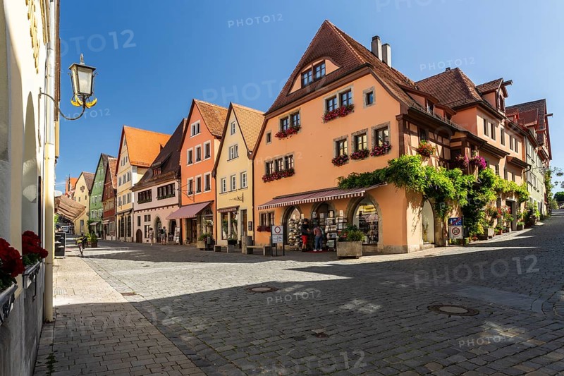 Historical city of Rothenburg ob der Tauber, old town, middle Franconia, Bavaria, Germany