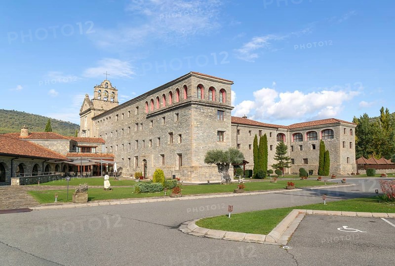 El Monasterio de Boltaña, former monastery now hotel and spa, Boltana, Huesca province, Aragon, Spain