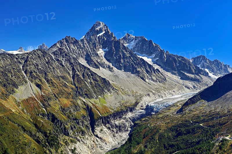 Aiguille du Chardonnet, foothills of the Argentière Glacier, Chamonix-Mont-Blanc, Haute-Savoie, France