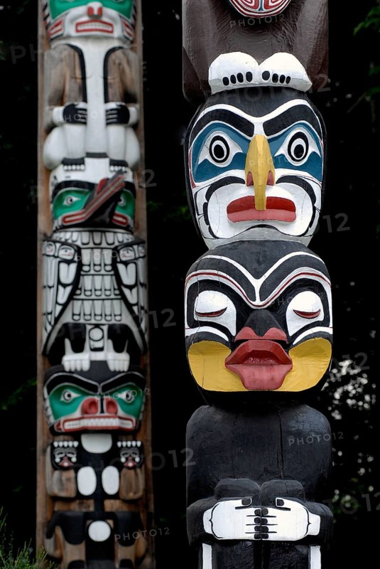 Totem, Totem Pole, Stanley Park, Vancouver, British Columbia, Canada