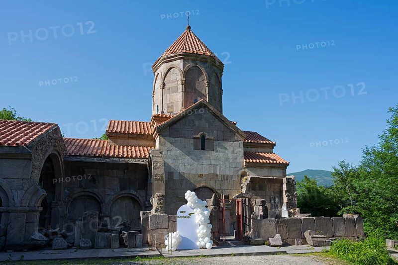 Historic monastery with Renaissance elements and blue sky, Wahanavank Monastery, Vahanavank, Syunik Province, Syunik, Armenia